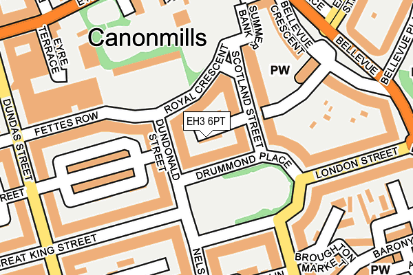 EH3 6PT map - OS OpenMap – Local (Ordnance Survey)