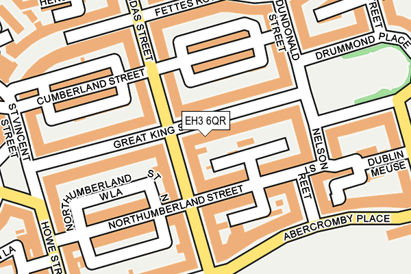 EH3 6QR map - OS OpenMap – Local (Ordnance Survey)