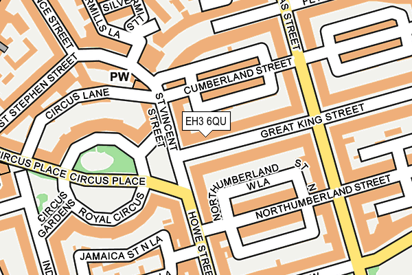 EH3 6QU map - OS OpenMap – Local (Ordnance Survey)