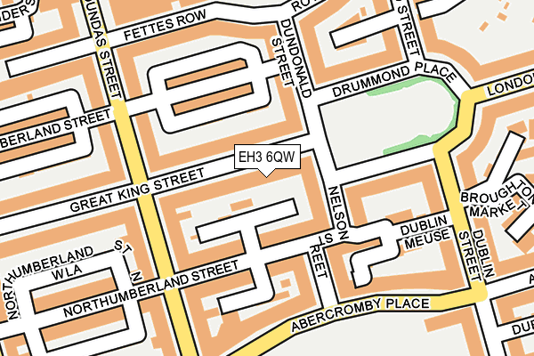 EH3 6QW map - OS OpenMap – Local (Ordnance Survey)