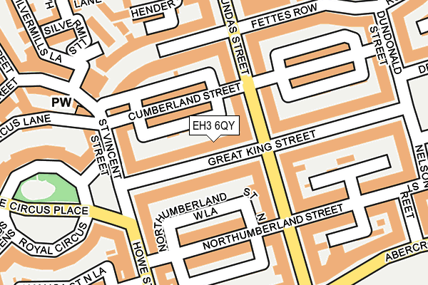 EH3 6QY map - OS OpenMap – Local (Ordnance Survey)