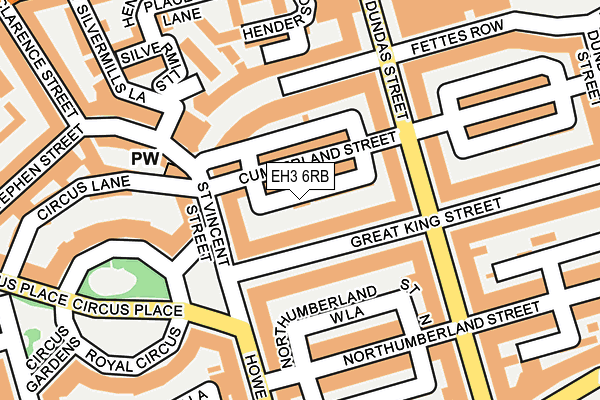 EH3 6RB map - OS OpenMap – Local (Ordnance Survey)