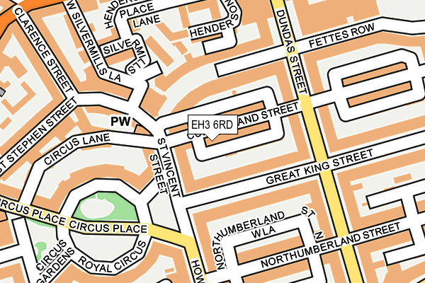 EH3 6RD map - OS OpenMap – Local (Ordnance Survey)