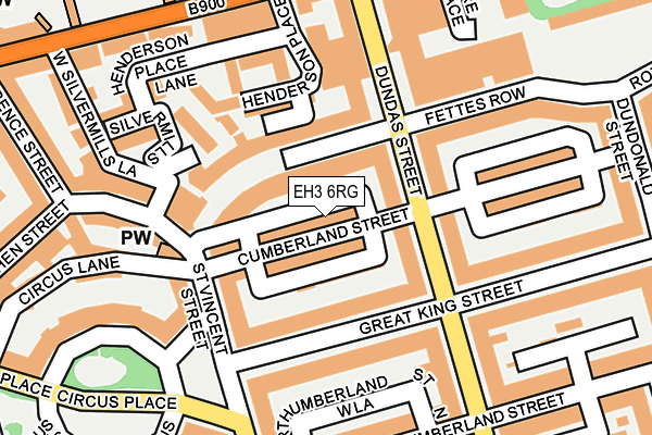 EH3 6RG map - OS OpenMap – Local (Ordnance Survey)