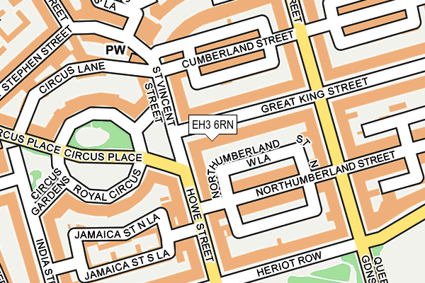 EH3 6RN map - OS OpenMap – Local (Ordnance Survey)