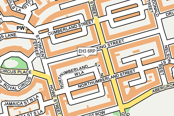 EH3 6RP map - OS OpenMap – Local (Ordnance Survey)