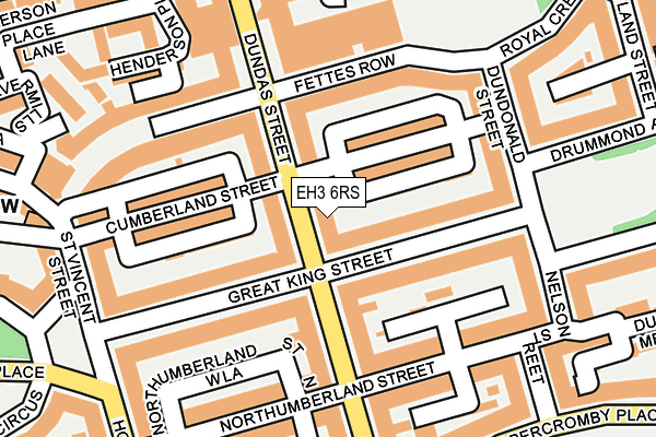 EH3 6RS map - OS OpenMap – Local (Ordnance Survey)