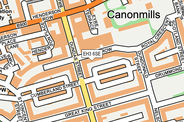 EH3 6SE map - OS OpenMap – Local (Ordnance Survey)