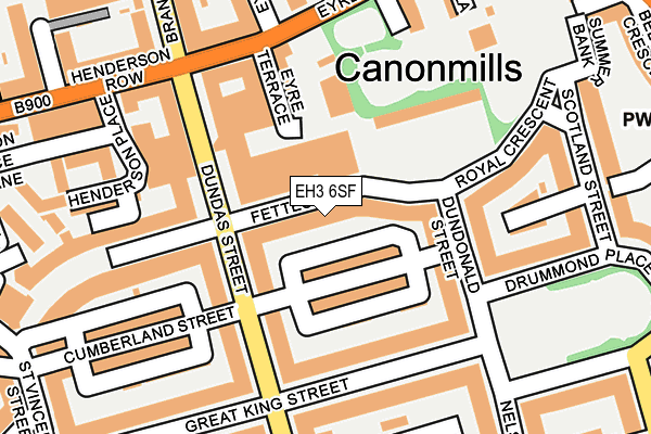 EH3 6SF map - OS OpenMap – Local (Ordnance Survey)