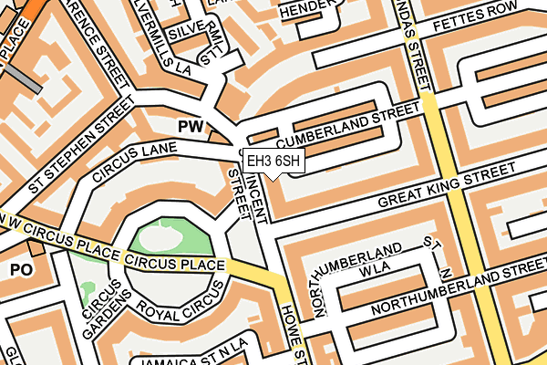 EH3 6SH map - OS OpenMap – Local (Ordnance Survey)