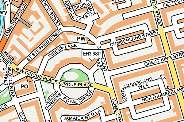 EH3 6SP map - OS OpenMap – Local (Ordnance Survey)