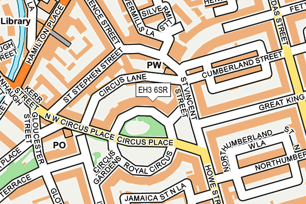 EH3 6SR map - OS OpenMap – Local (Ordnance Survey)