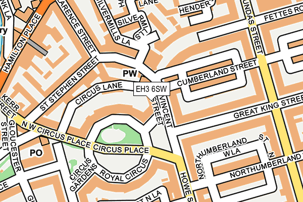 EH3 6SW map - OS OpenMap – Local (Ordnance Survey)