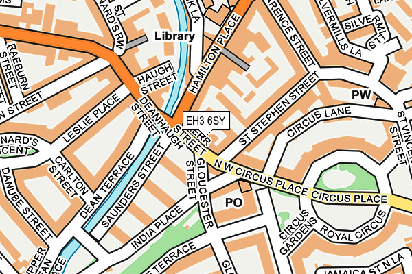 EH3 6SY map - OS OpenMap – Local (Ordnance Survey)