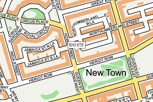 EH3 6TE map - OS OpenMap – Local (Ordnance Survey)