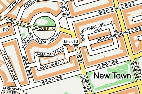 EH3 6TG map - OS OpenMap – Local (Ordnance Survey)