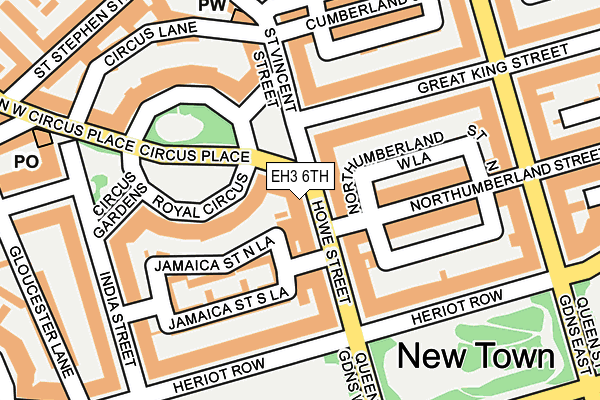 EH3 6TH map - OS OpenMap – Local (Ordnance Survey)