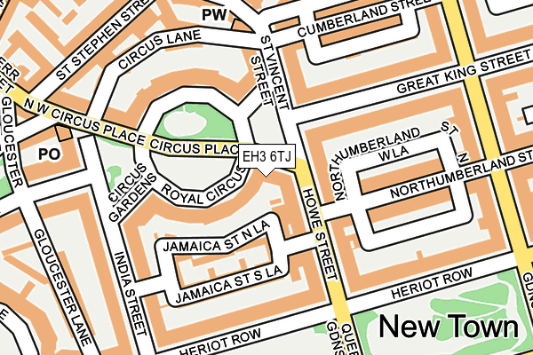 EH3 6TJ map - OS OpenMap – Local (Ordnance Survey)