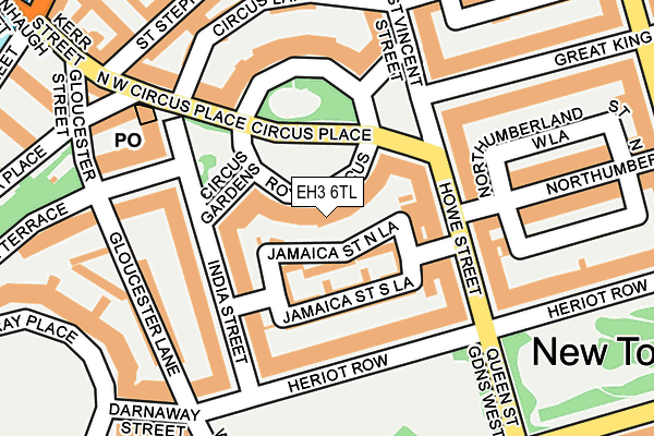 EH3 6TL map - OS OpenMap – Local (Ordnance Survey)