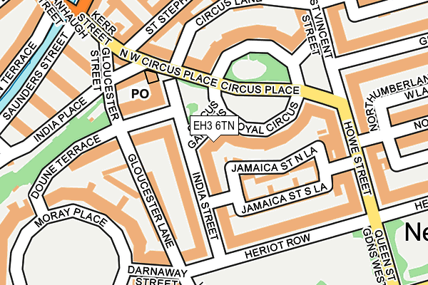 EH3 6TN map - OS OpenMap – Local (Ordnance Survey)