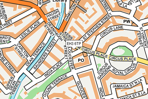 EH3 6TP map - OS OpenMap – Local (Ordnance Survey)