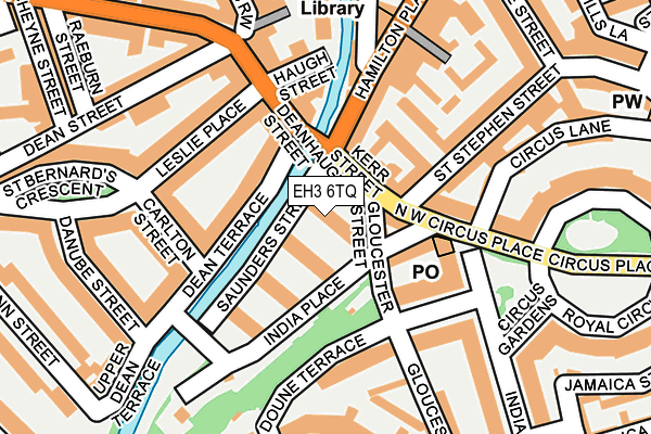 EH3 6TQ map - OS OpenMap – Local (Ordnance Survey)