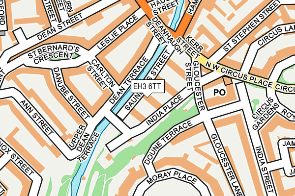 EH3 6TT map - OS OpenMap – Local (Ordnance Survey)