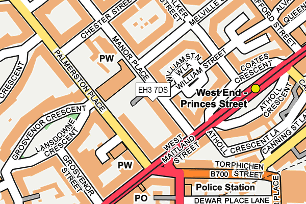 EH3 7DS map - OS OpenMap – Local (Ordnance Survey)