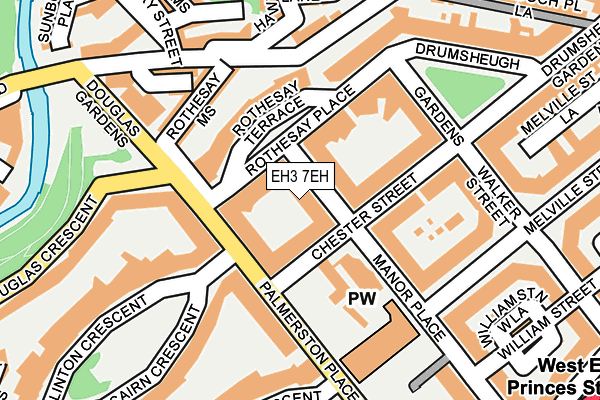 EH3 7EH map - OS OpenMap – Local (Ordnance Survey)