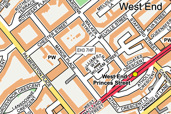 EH3 7HF map - OS OpenMap – Local (Ordnance Survey)