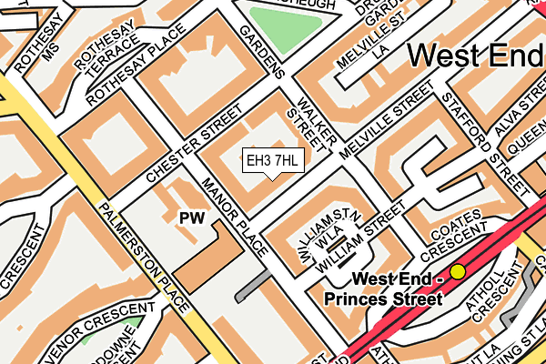 EH3 7HL map - OS OpenMap – Local (Ordnance Survey)