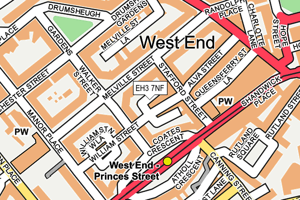 EH3 7NF map - OS OpenMap – Local (Ordnance Survey)