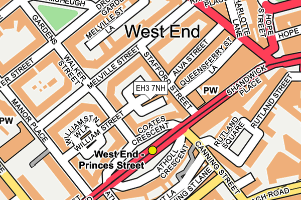 EH3 7NH map - OS OpenMap – Local (Ordnance Survey)