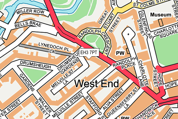 EH3 7PT map - OS OpenMap – Local (Ordnance Survey)