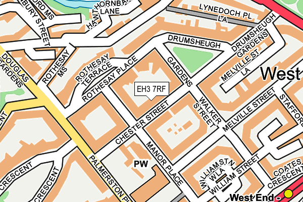 EH3 7RF map - OS OpenMap – Local (Ordnance Survey)