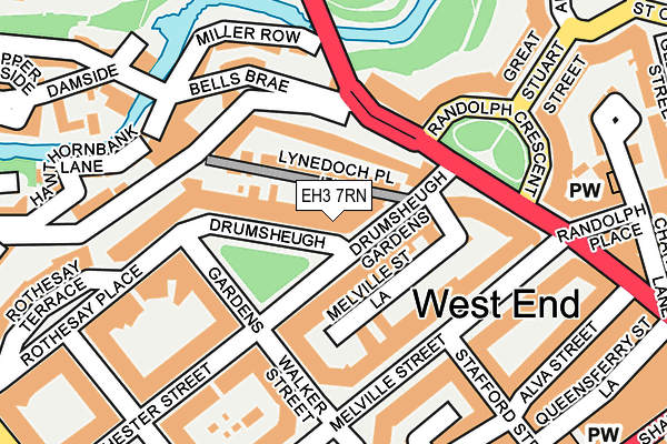 EH3 7RN map - OS OpenMap – Local (Ordnance Survey)