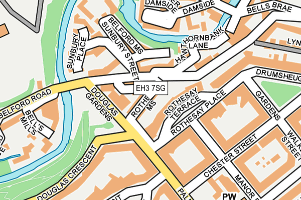 EH3 7SG map - OS OpenMap – Local (Ordnance Survey)
