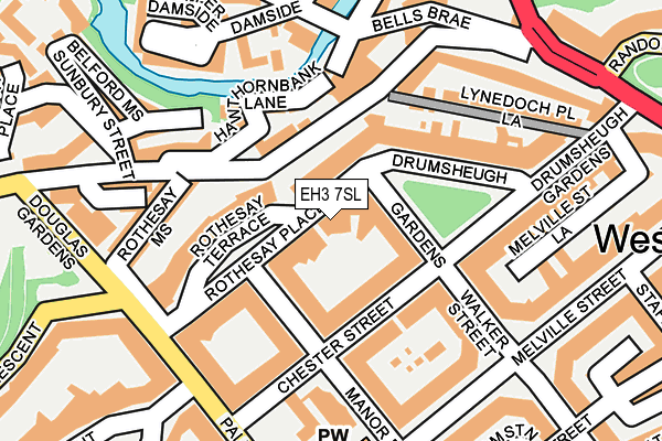 EH3 7SL map - OS OpenMap – Local (Ordnance Survey)