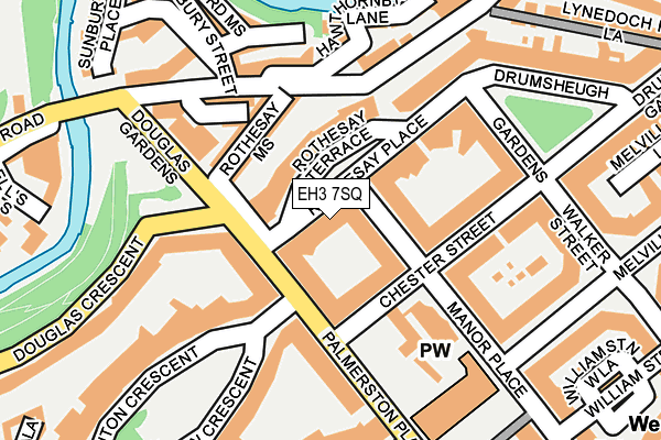EH3 7SQ map - OS OpenMap – Local (Ordnance Survey)