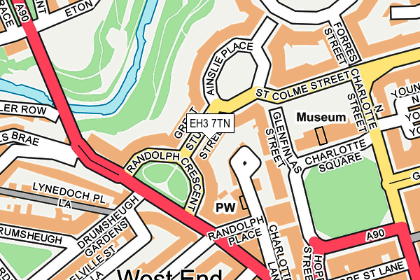 EH3 7TN map - OS OpenMap – Local (Ordnance Survey)