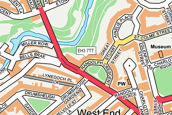 EH3 7TT map - OS OpenMap – Local (Ordnance Survey)