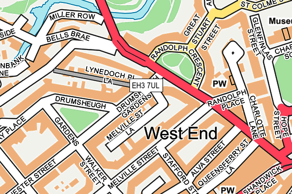 EH3 7UL map - OS OpenMap – Local (Ordnance Survey)