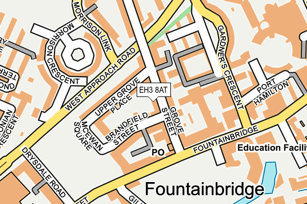 EH3 8AT map - OS OpenMap – Local (Ordnance Survey)