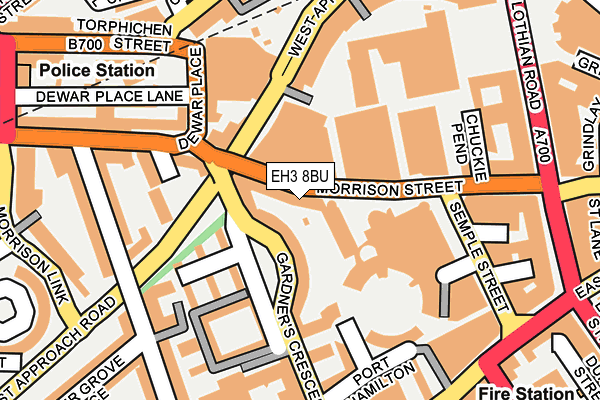 EH3 8BU map - OS OpenMap – Local (Ordnance Survey)