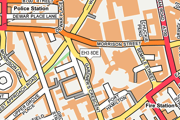 EH3 8DE map - OS OpenMap – Local (Ordnance Survey)