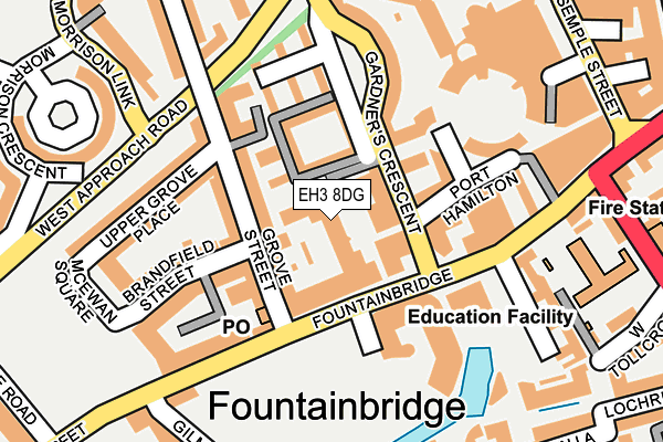 EH3 8DG map - OS OpenMap – Local (Ordnance Survey)