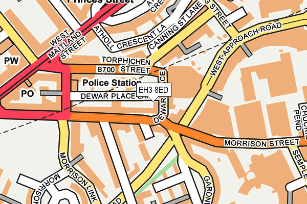 EH3 8ED map - OS OpenMap – Local (Ordnance Survey)