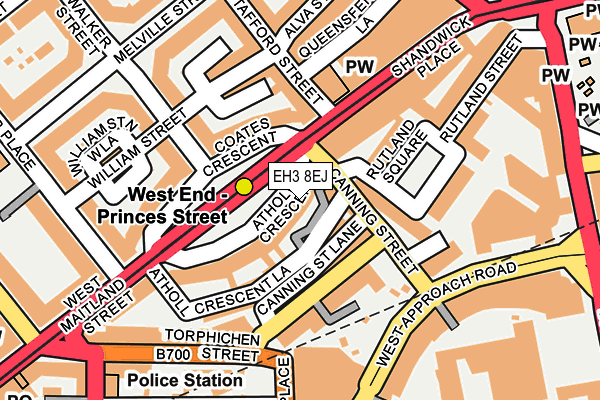 Map of BUTE ESTATE LIMITED at local scale