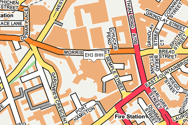 EH3 8HH map - OS OpenMap – Local (Ordnance Survey)