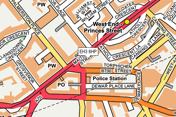 EH3 8HP map - OS OpenMap – Local (Ordnance Survey)